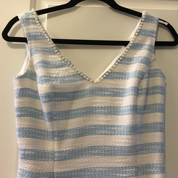 Lilly Pulitzer tweed shift dress with pearl detail - Picture 2 of 4