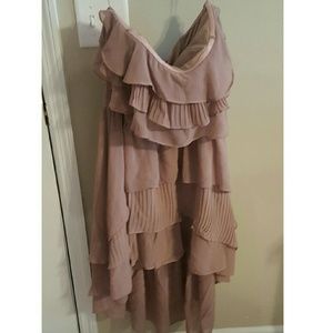 Strapless High to Low Dress