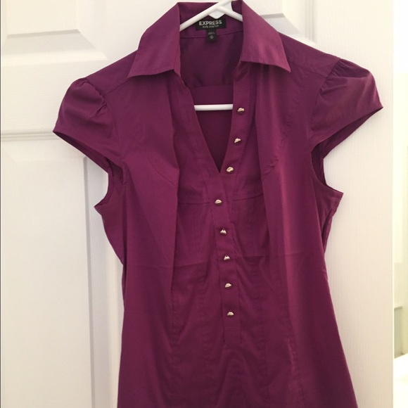 Gorgeous Express brand purple blouse.