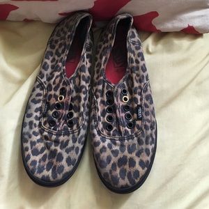 Cheetah print vans
