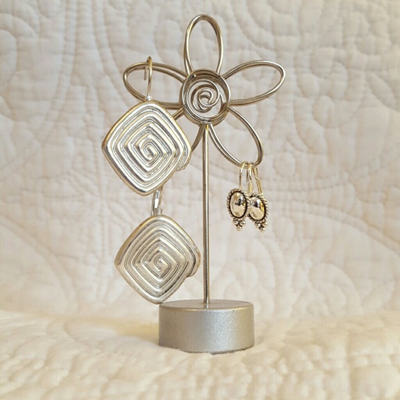 2 pair Silver Earrings