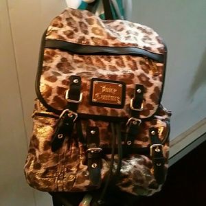 Juicy Couture leopard backpack