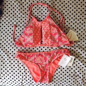 NWT Full Tilt High Neck Halter Top