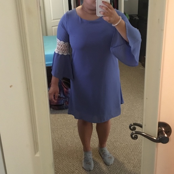 Powder Blue Lace Dress