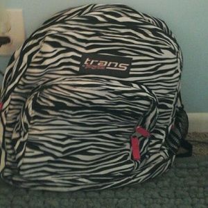 Zebra print Jan sport backpack