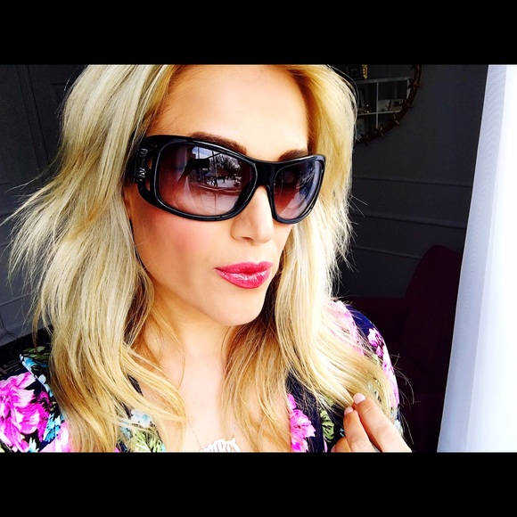Jimmy Choo Python Snake Black Sunglasses
