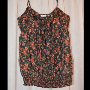 Dressy Tank Top / flowery tank