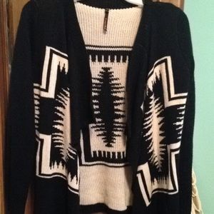 Black and Cream sweater