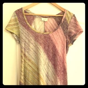 Anthropologie/Deletta. Asymmetrical tunic. EUC