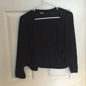 Black short cardigan