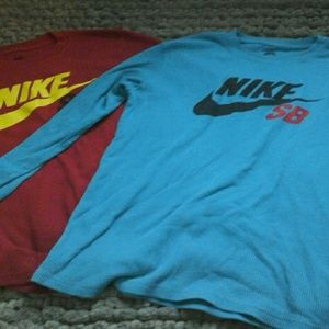2 Nike SB  Thermal long sleeve Boys shirts