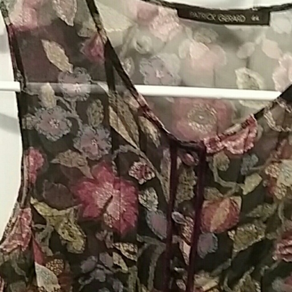 Patrick Gerard floral tank- excellent condition! - Picture 2 of 2