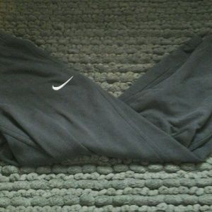 Neon Yellow and gray nike sweat pants