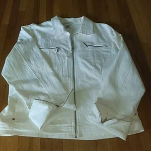 White jean jacket