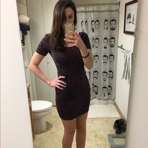 Victoria's Secret purple leopard dress