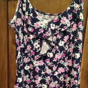 Purple floral tank top!