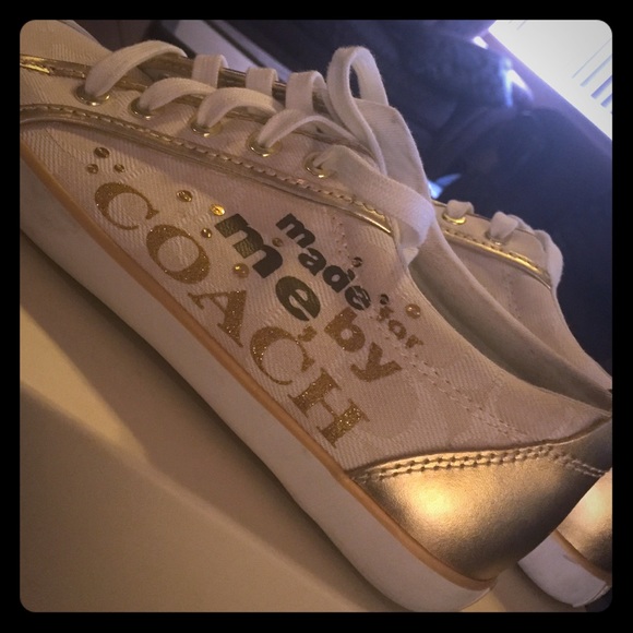 Gold and white