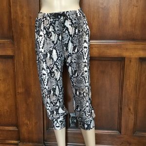 Slouchy snake skin joggers NWOT