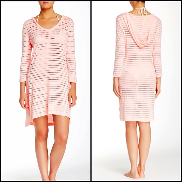 MARIKA SWIMSUIT COVERUP HOODIE TUNIC DRESS A3C - Picture 5 of 8