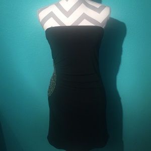 Deb Strapless Dress with beading