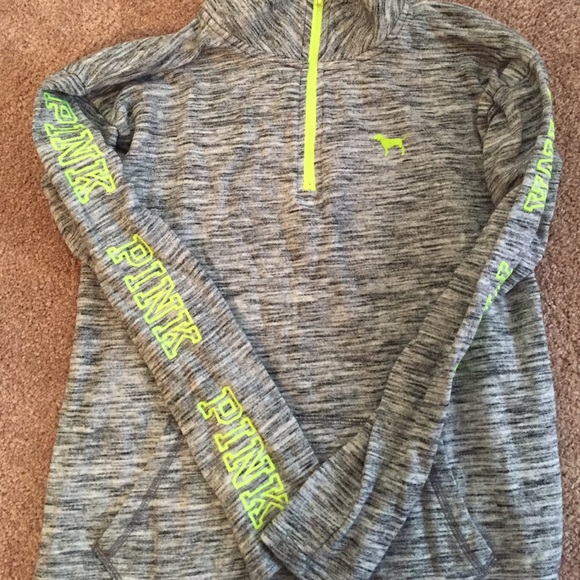 Pink half zip hoodie