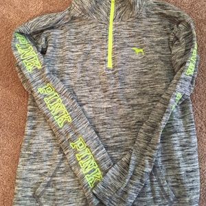 Pink half zip hoodie