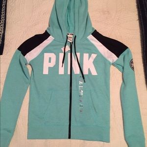 SOLD PINK Victoria's Secret Zip Up Hoodie