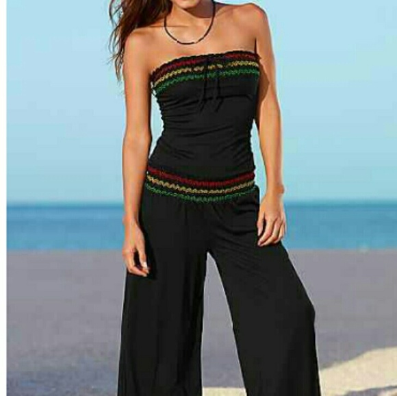 Smocked Bandeau Jumpsuit (never worn)