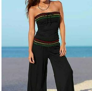 Smocked Bandeau Jumpsuit (never worn)