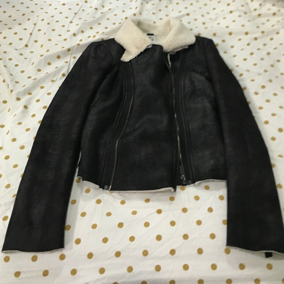 Sw3 suede and fleece jacket