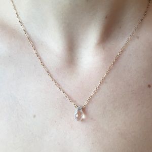 Crystal charm necklace