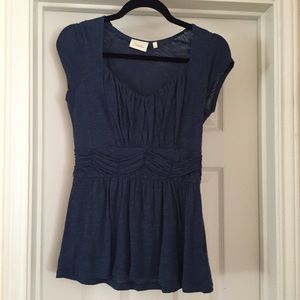 Blue Anthropologie Deletta shirt, size S