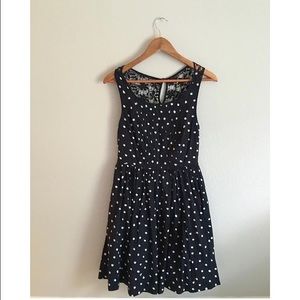 Anthropologie polka dot dress
