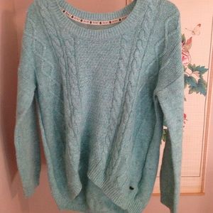 Long Oversized Mint Sweater