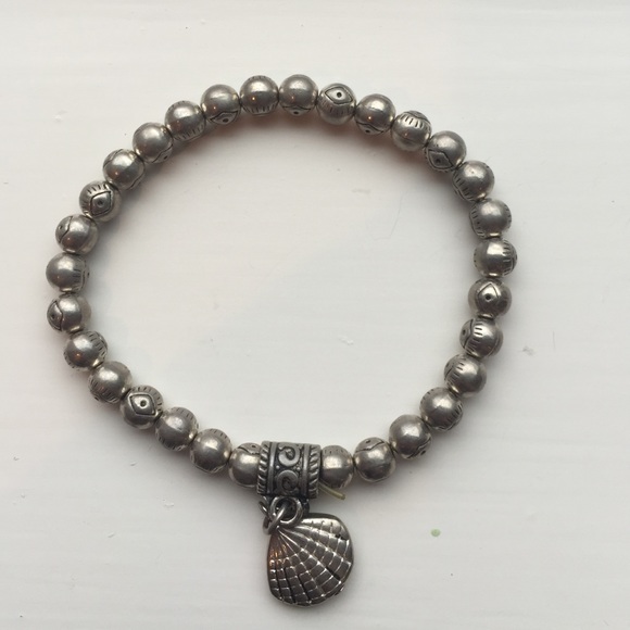 Vintage silver bead bracelet - Picture 1 of 2