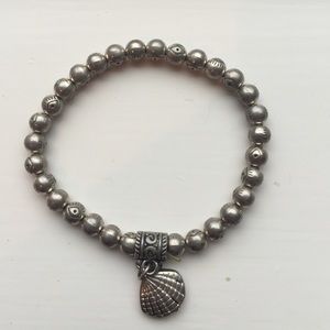 Vintage silver bead bracelet