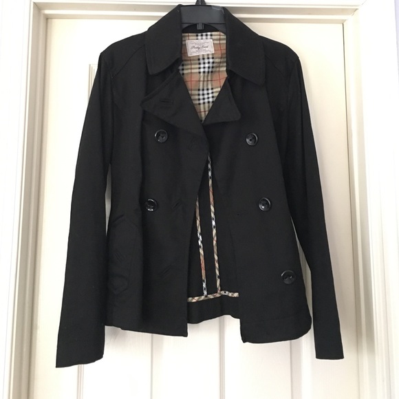 Black peacoat