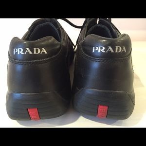 Prada men's black sneakers