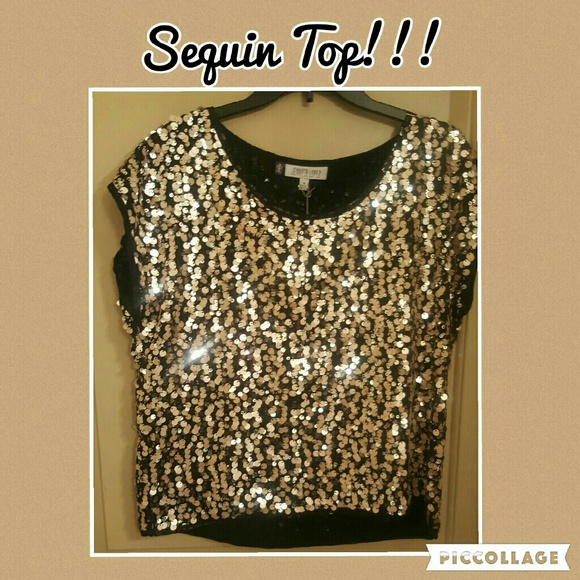 Sequined Top (Great for Holiday Party!) - Picture 1 of 1