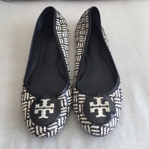 Woven Tory Burch ballet flats