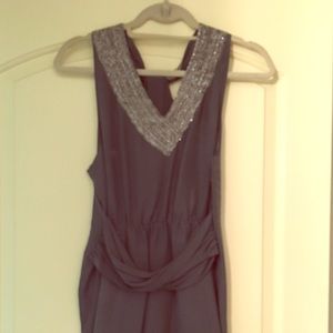 Theory (Size 4) beaded v-neck dress