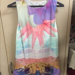 Cameo abstract party dress