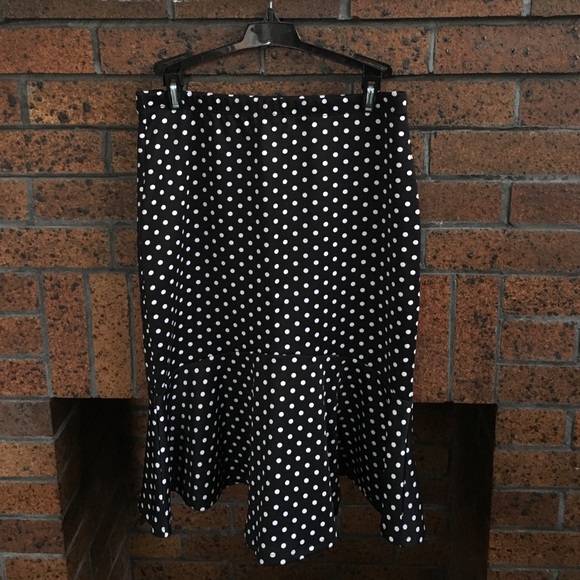 Polka Dot Midi Skirt