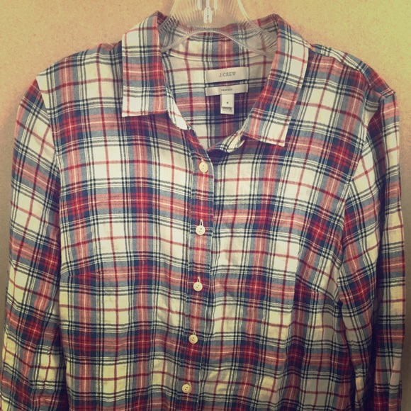 J. Crew plaid button down flannel