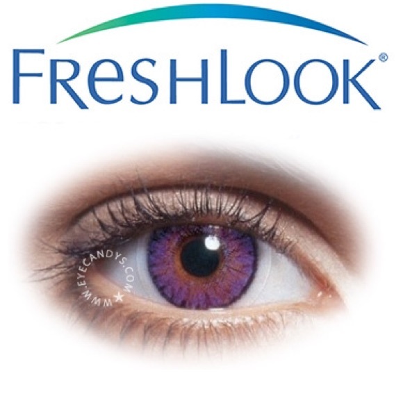 Amethyst colored lenses