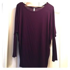 Beautiful plum dolman top