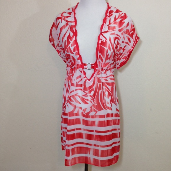 ❌SOLD IN BUNDLE❌BECCA Tunic Swim Beach Cover Up - Picture 2 of 4