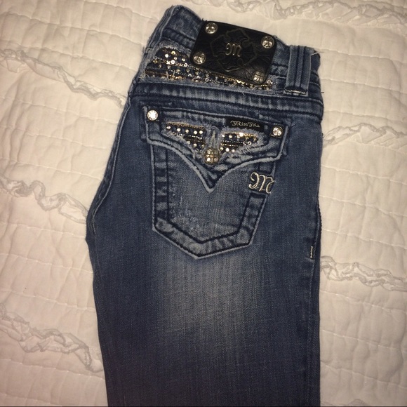 MISSME JEANS: Sz:24 gold & silver jewelling