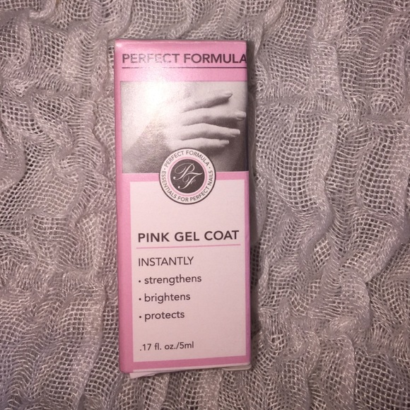 Pink gel coat nail polish