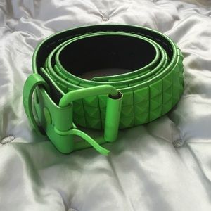Neon Green studded belt